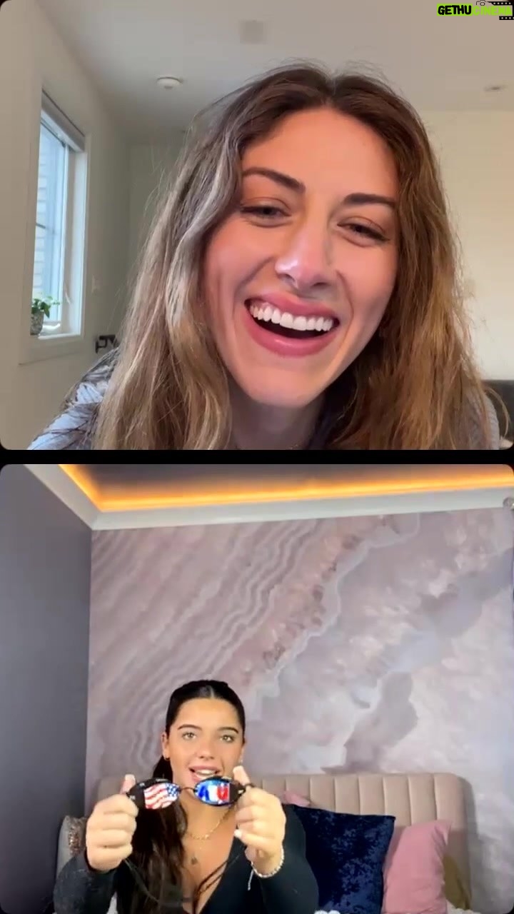 Perry Mattfeld Instagram - Talking to my beautiful girl crush @anastasia_k_p about her confidence, her guide dog, & her medals 🥇 🏊♀️