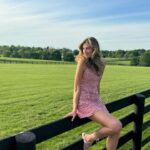 Perry Mattfeld Instagram – Where the grass is literally greener 🌾