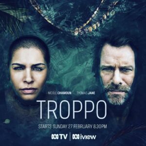 Peta Wilson Instagram - 🙋🏼‍♀️ Hey everyone!!! So excited for “Troppo” premiere.  Watch it ! !  Finally got to work with one of my favourite humans,
Thomas Jane and his Fab producing partner  Courtney Penn 

TROPPO premieres Feb 27 2022 @abctv…

 We’re beyond thrilled and in turn… we want to thrill you!! @Cardcarrying_thomasjane and @nicole_chamoun star with @iampetawilson and the rest of an amazing cast!! We’re so ready! (Stay tuned for the @imdbtv @amazonprimevideo premiere date coming soon…)

Troppo is based on the best-selling novel Crimson Lake by @candicefoxauthor Candice Fox. The series centres on disgraced ex-cop Ted Conkaffey, who is recruited by Amanda Pharrell, an eccentric private investigator with a criminal past. As they try to uncover the whereabouts of a missing Korean family man and tech pioneer, they discover a string of bizarre deaths. The mismatched duo is thrust into a fight for survival and sanity in the wilds of Far North Queensland.

Thomas Jane and Nicole Chamoun headline an all star cast in this new mini series helmed by @yolandaramke, coming from @abctv, @weareagcstudios,  @wearerenegades and soon from @imdbtv @amazonprimevideo 

#troppotv
#thomasjane 
#nicolechamoun 
#candicefox 
#tvseries 
#miniseries 
#australia 
#thriller 
#renegadeentertainment 
#wearerenegade 
#courtneylaurenpenn