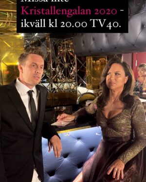 Petra Mede Instagram - Ikväll kl 20:00 TV4
Kristallen! ⭐️