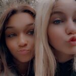 Peyton Evans Instagram – Yesterday went to lagoon with my brother and my bestie  @searra.m21 #bffl #bff #bestfriends