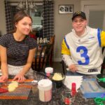 Peyton Evans Instagram – Decorating Christmas cookies with my brother @jordanevans1313 
#christmaseve #memories #peytonkaye #peytonevans