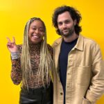 Phoebe Robinson Instagram - #ThotNaysh! Not me out here ready to spread it and remember it for the rest of my days with @pennbadgley the dream machine host of @podcrushed! Drop an 🍆 if he should be a #ThirstyThursday honoree & check out your girl on the latest episode of Podcrushed, which is out now! Bodysuit: @freepeople Pants: @goodamerican; thanks for the hookup @thealist.us Shoes: @nike