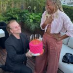 Phoebe Robinson Instagram - 38? More like Thirty-Great! Oh you goiis! You can’t walk out on me when it’s mah dang birthday 🎂!! Anyway, while this year has been exciting and groundbreaking for me, 2022 has also been Twenty Twenty Boo Boo (okay that was 🗑, lol) in a some ways personally and professionally. And after diff plans fell apart for my birthday this year, I kind of gave up. What I didn’t realize is that the yoon aka universe was protecting my Black ass and kept me in town so I could be reunited with my #ForeverThirstyThursday, my #IrishBae Bono who surprised me at a @one event with a cute serenade and delish red velvet cake from @bcakeny. I was shook, verklempt, and turned on! What a trifecta for a heaux like me! Will def emergency fap to this memory when necess! 🤣🥴🤷🏾‍♀️ B - thanks for being my hero, friend, and an incredible mentor. I’m learning so much from you and you’re helping make me a better person. Aww! Can’t wait to see what the future holds for us and (RED)! Xx