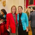 Piper Perabo Instagram - I was honored to meet @secdebhaaland at a @whitehouse holiday party! I am a big fan of hers! Secratary Haaland is the first Native American to serve as a Cabinet secretary, and she is one of the first two Native American women elected to the U.S. Congress. Besides serving as the 54th United States Secretary of the Interior she is a citizen of the Laguna Pueblo. Her work to tackle the decades-long crisis of missing and murdered Native Americans, her work on conservation across public lands and her voter registration work have all inspired me and educated me and to meet her was thrilling. She so smart and down to earth. I felt so lucky to meet her!