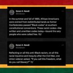Piper Perabo Instagram - Repost from @ibramxk • As we celebrate #Juneteenth, let us keep in mind that African Americans during the Civil War distinguished between *abolishing slavery* and *freeing people.* Many formerly enslaved people did not feel *free* in 1865 and thereafter, and they clearly articulated why. A thread