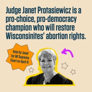 Piper Perabo Instagram - We’re one month out from the biggest race of the year, the Wisconsin State Supreme Court. 

If @janetforjustice wins, we rescind an 1849 abortion ban that currently stands today as law. Let’s show Judge Janet some support and get our friends in WI ready to vote on April 4th!!

#Wisconsin #WisconsinStateSupremeCourt
#JanetProtasiewicz
