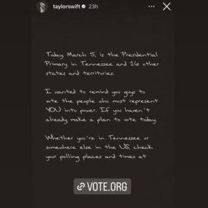 Piper Perabo Instagram - Vote.org #TaylorSwift