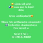 Piper Perabo Instagram - 😖Frustrated with politics, 🌎🫣worried about the climate? Me too. Let’s do something about it!🥰 @Enviro_Voter identifies inactive environmentalists ➡️ transform them into consistent voters. Phone bank with us! Sept 27 @ 7pm ET NO EXPERIENCE NEEDED! Link to join us in my bio!