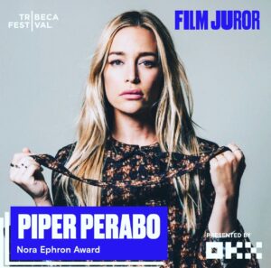 Piper Perabo Instagram - I am so excited to sit on the jury for the 2023 @Tribeca Film Festival for the Nora Ephron Award.
The Festival’s 22nd year celebrates everything I love about the big screen experience of movies and
showcases the best-emerging talent from across the globe alongside established household names. Join in and I’ll see you in the theaters June 7-18th. 

Get tickets at tribecafilm.com/festival  #Tribeca2023