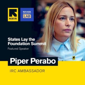 Piper Perabo Instagram - On Tuesday, June 6th, I will join the International Rescue Committee (IRC) and Refugee Advocacy Lab to give the keynote remarks for their annual summit, "States Lay the Foundation.”
 
The virtual event will celebrate and share a roadmap of policy successes that ensure refugees and immigrants are welcomed and included into their new communities.
 
Discussions will feature bipartisan state legislators from across the country including Virginia Senator Ghazala Hashmi, Arizona Senator Steve Kaiser, Utah Representative Jordan Teuscher, Delaware Senator Darius Brown, Kentucky Representative Nima Kulkarni, Vermont Representative Logan Nicoll, Illinois Senator Karina Villa, and New York Assemblyman Nader Sayegh.
 
I invite you to join me on June 8th. Register link in my bio