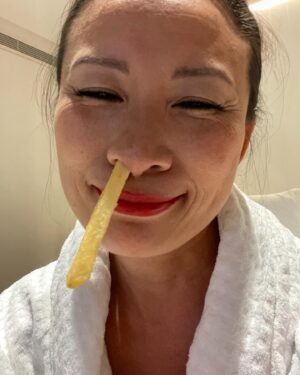 Poh Ling Yeow Instagram - Yay! I’m sick so I don’t have to care about anything for a few days 🤓 PS the chips were crap. This is also a protest.