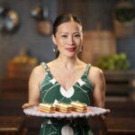 Poh Ling Yeow Instagram - Would you choose time or ingredients for tonight’s @masterchefau immunity challenge? Find out how this unfolds on @10playau if u missed it on @channel10au ! And yes, Pistachio Praline Millyfillys will be in #thejamfacecakequarium this Sunday! Yahoo!!!! 👻 Styling @charmainedepasquale_stylist Dress @the.official.saint.stella.m