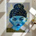 Poh Ling Yeow Instagram - Here they are ….. Only 5 of these 1 off hand embellished prints. All pieces are 90x70cm. The works appear in the order below. All prints are giclee on archival quality 310gsm Ilford cotton artist textured paper, hand-signed & numbered 1/1. Please contact matt@agentforpoh.net or tap the email contact above on my IG profile page👆for the price list. To look at other prints and original paintings please hit the artbypoh link in my bio. Please keep an eye on this post for availability of pieces. Sold works will be updated below. 1. Rain - SOLD 2. Cumulus - SOLD 3. Willow 4. Glade - SOLD 5. Thunder #artbypoh #pohart #oainter #artist #australianartist