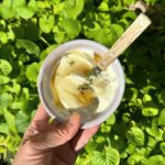 Poh Ling Yeow Instagram - Post market snack was Greek yoghurt with thick honey & fresh thyme from my garden. I love when honey gets like this, so viscous that if it hits something cold it almost goes chewy. It’s been such a huge week with MC anticipation ramping up, I had to take a moment to be calm, sit in the sunshine and contemplate what’s about to happen. I’ve been on tele for the past 15 years but nothing on this scale and it’s so scawwwy but it’s done now and I just wanted to say the biggest thank u to @andyallencooks @sofiaklevin @jeanchristophe_novelli and all the amazing crew & contestants @masterchefau for swaddling me through the past 5 months - it’s been a real baptism by fire and I couldn’t think of 3 more awesome and wonderfully different ppl to go thru this with. Hope you had a lovely weekend folks ♥️