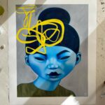 Poh Ling Yeow Instagram - Here they are ….. Only 5 of these 1 off hand embellished prints. All pieces are 90x70cm. The works appear in the order below. All prints are giclee on archival quality 310gsm Ilford cotton artist textured paper, hand-signed & numbered 1/1. Please contact matt@agentforpoh.net or tap the email contact above on my IG profile page👆for the price list. To look at other prints and original paintings please hit the artbypoh link in my bio. Please keep an eye on this post for availability of pieces. Sold works will be updated below. 1. Rain - SOLD 2. Cumulus - SOLD 3. Willow 4. Glade - SOLD 5. Thunder #artbypoh #pohart #oainter #artist #australianartist
