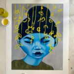 Poh Ling Yeow Instagram - Here they are ….. Only 5 of these 1 off hand embellished prints. All pieces are 90x70cm. The works appear in the order below. All prints are giclee on archival quality 310gsm Ilford cotton artist textured paper, hand-signed & numbered 1/1. Please contact matt@agentforpoh.net or tap the email contact above on my IG profile page👆for the price list. To look at other prints and original paintings please hit the artbypoh link in my bio. Please keep an eye on this post for availability of pieces. Sold works will be updated below. 1. Rain - SOLD 2. Cumulus - SOLD 3. Willow 4. Glade - SOLD 5. Thunder #artbypoh #pohart #oainter #artist #australianartist