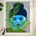 Poh Ling Yeow Instagram - Here they are ….. Only 5 of these 1 off hand embellished prints. All pieces are 90x70cm. The works appear in the order below. All prints are giclee on archival quality 310gsm Ilford cotton artist textured paper, hand-signed & numbered 1/1. Please contact matt@agentforpoh.net or tap the email contact above on my IG profile page👆for the price list. To look at other prints and original paintings please hit the artbypoh link in my bio. Please keep an eye on this post for availability of pieces. Sold works will be updated below. 1. Rain - SOLD 2. Cumulus - SOLD 3. Willow 4. Glade - SOLD 5. Thunder #artbypoh #pohart #oainter #artist #australianartist