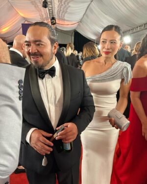 Poh Ling Yeow Instagram - AUNTY POH AACTA STORYTIME

Nearly forget to pack dress, then have to get red carpet ready in lunatic record time of 30 mins on account of complicated hotel check in. 

Frazzled as heck & enter pre-ceremony drinky poos tripping over someone’s foot & literally land in arms of my red carpet  ride or die @gigiamazonia , consistently THE smartest bird at any awards night because the wild woman always goes shoeless.

Thrilled “Adam & Poh’s Great Australian Bites” is nomd for Best Lifestyle Show (thank u @aacta ♥️) & we happily lose to @gardeningaustralia plus @costasworld is perfect ceremony hangs buddy. We discuss being genuinely confused to be in 2nd row with all the fancy ppl & are sitting behind Harry Connick Jr & his 3 lovely daughters. I chat to them but am too embarrassed to say hi to Harry. Ceremony is roughly 4 hours. Gina & I lose each other in slow migration to bar. 

2 hours pass and as per usual, recognising many people but my head is swimming. I can’t place them exactly or recall that many names & become increasingly overwhelmed. Self esteem must be improving coz in the past would be writhing like a total dropkick with terrible inner dialogue in this situ but now have no qualms withdrawing & standing in a nigel corner to decide whether to stay or tap out. Gina and I find each other again but she declares she’s wants to bop. I dig a jig (especially to tragic outdated r & b) but we’re packed like sardines in tuxedoes & frothy frocks marinating in 300% Gold Coast humidity. My feet are about to explode in heels & I can’t focus on conversations which have the added bonus of needing to be shouted over stupidly loud music. I leave the venue but decide to sit outside against a flower bed & have a genuinely restorative moment alone. There is a breeze &  I can hear my own thoughts again. Then I find my ppl. We tell each other we are ordering Ubers but wind up hanging out for some time because we have recognised we are a similar kind of alien…🙃

👗 Gratitude to @charmainedepasquale_stylist & @cappellazzocouture for looking after my threads & making me feel a million bucks, @adamliaw @melitahodge @joshmartinaustralia for the opportunity, @jopapmedia for your ♥️