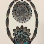 Poh Ling Yeow Instagram - For me there is no beauty more fascinating than that of the natural world and using materials that would otherwise be discarded just floats my boat to the max! This little sub section of my art practise came about when I started collecting the malted feathers of my pet budgies about 25 years ago. Separating them by colour size and paternation alone is my favourite kind of meditation. I learned the hard way u can’t always whistle while u work 😣! The tiniest of the feathers are 1mm in diameter and so sensitive to air movement that a blowfly once scattered tiny pile of feathers I’d sorted. I love that it made me stop working & consider the physics of flight. It’s also kinduv sweet to intimately know which part of the birds the feather come from, the tiniest ones for instance fan around the beak and get bigger as they travel towards the tail. These are a few of perhaps 10 feather works I’ve made. I’ve amassed a ridiculous collection of feathers and I think it might be time to start a behemoth which I’ve been contemplating for at least a decade. Yes, I think it’s time 🤔 #artbypoh #artist #australianartist #nature #naturelovers #birds #budgie #budgerigar #pohart