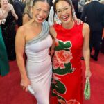 Poh Ling Yeow Instagram - AUNTY POH AACTA STORYTIME Nearly forget to pack dress, then have to get red carpet ready in lunatic record time of 30 mins on account of complicated hotel check in. Frazzled as heck & enter pre-ceremony drinky poos tripping over someone’s foot & literally land in arms of my red carpet ride or die @gigiamazonia , consistently THE smartest bird at any awards night because the wild woman always goes shoeless. Thrilled “Adam & Poh’s Great Australian Bites” is nomd for Best Lifestyle Show (thank u @aacta ♥️) & we happily lose to @gardeningaustralia plus @costasworld is perfect ceremony hangs buddy. We discuss being genuinely confused to be in 2nd row with all the fancy ppl & are sitting behind Harry Connick Jr & his 3 lovely daughters. I chat to them but am too embarrassed to say hi to Harry. Ceremony is roughly 4 hours. Gina & I lose each other in slow migration to bar. 2 hours pass and as per usual, recognising many people but my head is swimming. I can’t place them exactly or recall that many names & become increasingly overwhelmed. Self esteem must be improving coz in the past would be writhing like a total dropkick with terrible inner dialogue in this situ but now have no qualms withdrawing & standing in a nigel corner to decide whether to stay or tap out. Gina and I find each other again but she declares she’s wants to bop. I dig a jig (especially to tragic outdated r & b) but we’re packed like sardines in tuxedoes & frothy frocks marinating in 300% Gold Coast humidity. My feet are about to explode in heels & I can’t focus on conversations which have the added bonus of needing to be shouted over stupidly loud music. I leave the venue but decide to sit outside against a flower bed & have a genuinely restorative moment alone. There is a breeze & I can hear my own thoughts again. Then I find my ppl. We tell each other we are ordering Ubers but wind up hanging out for some time because we have recognised we are a similar kind of alien…🙃 👗 Gratitude to @charmainedepasquale_stylist & @cappellazzocouture for looking after my threads & making me feel a million bucks, @adamliaw @melitahodge @joshmartinaustralia for the opportunity, @jopapmedia for your ♥️