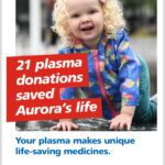 Pollyanna McIntosh Instagram - Hi! Did you know donating plasma is as easy as giving blood? Coming up is Plasma Donation Week 22nd April – 28th In the UK alone, the unique medicines made from donated plasma improve the lives of over 17,000 people - often saving life itself. Aurora is just one shining example of a life saved by donation of plasma. If you live in the Birmingham, Reading or Twickenham areas of England, could there be a better way to spend a spare hour than to save lives? ..... ? To find out more, or book your donation appointment,  see the link in my bio. Big thanks ♥️ @Givebloodnhs #GivingType #GivePlasma #plasmadonationweek