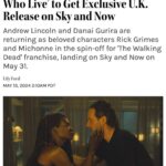 Pollyanna McIntosh Instagram - Thank gawd! May 31st #TWDTheOnesWhoLive coming to the UK!!!! 😍 #TWDFamily #TWD #TheWalkingDead #TheWalkingDeadFamily