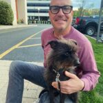 Pollyanna McIntosh Instagram - Today’s #TWDTOWL crew shout out is a peach. This is @michaelsatrazemis Many of you already know and love his work from his directing of photography and directing on #TheWalkingDead and his directing on #FearTheWalkingDead and #TalesOfTheWalkingDead (both of which he also exec produced) He’s an immense talent with a whole heap of spirit, can-do and a gorgeous capacity for joy. He really cares about the work, the collaboration and he LOVES his cast and crew. He’s an egalitarian with little ego to boot. When Mikey first directed me on The Walking Dead I felt at home with him immediately. It was a tough episode, the one where Jadis has lost all her people to Simon’s murderous power play and she’s beginning to unravel as she sheds her clothes soaked in the blood of her community. Mikey held space for me to go there emotionally. He let me know he was right there with me without crowding or fussing or patronizing. He showed me his trust and he’ll always have mine. Our reunion on #TWDTOWL where Mikey directed again was so joyful. This pic is of one of the many times we came across each other as we walked the perimeter of the apartment building many of us were in. Mikey was super busy during his time on the show but we could never shut up once we got talking and we always left each other feeling uplifted. You can see my pupper Sammy loves Mikey too and he’s the best judge of character I know. Thanks Mikey, I can’t WAIT to see our eps. 👊✌️❤️ #TWD #TWDFAMILY #THEWALKINGDEADTHEONESWHOLIVE #THEWALKINGDEAD #THEWALKINGDEADFAMILY