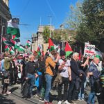 Pollyanna McIntosh Instagram - Stop the genocide. End the occupation. Free all hostages. Dublin today. #FreePalestine #StopTheGenocide #FreeAllHostages #NotInMyName