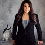 Pooja Bedi Instagram - How many versions of you exist? A passionate entrepreneur? A supportive spouse? A bewildered parent? A 3 a.m. friend? A child longing to play? A soul craving it's connection to the universe? How many parts of you do choose to negate as you hurry along the path of life instead of savoring your human journey? Follow your dreams, follow your heart, and most importantly always express what should never be suppressed. I'm loving my corporate avatar and all the joy @happysoullifestyle @magiciansofwellness brings with it. Thank u @powersutra for my corporate armour. The sexiness of velvet gives a lovely touch of glam to boring suits. @pinkiemakhijani you always Nail the moment @aafreenmakeupandhair you always make me look my best.