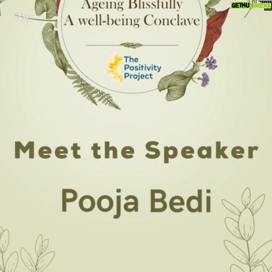 Pooja Bedi Instagram - Meet @poojabediofficial and other trailblazer speakers only at “THE AGEING BLISSFULLY" Well-being Conclave on March 4 & 5 2023, at the National Crafts Museum and Hastkala Academy in New Delhi. Registration is now open! Click the link in our bio to reserve your spot. . . . #poojabedi #ageingblissfully #thepostivityprojectfoundation #blissful #wellness #ageingpositively #mindfulness #mindbodysoul #confidendent #positivevibes #eldercare #peace #freedom #encourage #love #acceptances #newdelhi #india