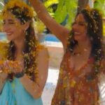 Pooja Bedi Instagram - Flower Power🌺🌼 Flower Petal holi @happysoul_goa with my dearest darlingest @farahkhanali #holi #flowerholi #flowerpetalholi