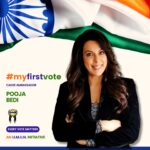 Pooja Bedi Instagram - Achche din or Purane din or Naye din?? Every Govt brings with it their agenda's. Some politicians stand for what you want, some for what you don't want. What matters to you? The right to free speech? Secularism? True democracy? Vote for what brings a POSITIVE change to YOUR life. If you don't like what you see around you, you have the power to change it! WITH YOUR VOTE! 🧡🤍💚 Yes! your vote matters even if you have ZERO faith in any politician you can choose NOTA (None Of The Above) at the voting booth. Even that matters! I urge you all, especially the youth to get their voter ids and join in the process. It's time to take responsibility. For your lives, your future and this vibrant democracy. LET'S VOTE! If you expect rights as a citizen, you have to do your duty as a citizen as well. I congratulate @iimunofficial on its #Myfirstvote campaign and am happy to do my bit to amplify the need to vote! #myfirstvote #everyvotecounts #elections2024 #iimun