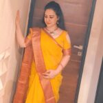 Pooja Joshi Arora Instagram – Thank you so much for this wonderful saari @rachna_handloom .guys these Chanderi saaries are handmade so pls do buy sharing contact detail 7400661032