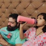 Pooja Joshi Arora Instagram - Fun with papa