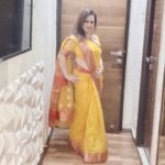 Pooja Joshi Arora Instagram – Thank you so much for this wonderful saari @rachna_handloom .guys these Chanderi saaries are handmade so pls do buy sharing contact detail 7400661032