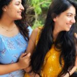 Pooja Kannan Instagram - Never knew we’d be each other’s anti-depressants 👩‍🦱👩‍🦰 #bestcousin #goodhairday