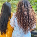Pooja Kannan Instagram - Never knew we’d be each other’s anti-depressants 👩‍🦱👩‍🦰 #bestcousin #goodhairday