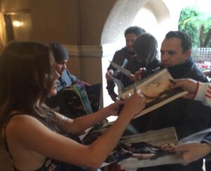 Poppy Drayton Instagram - The Shannara Chronicles BTS 

I met so many incredible people on this job, thank you to @officialterrybrooks @jonfavreau @dan_farah @goughalfred @miles_millar for bringing me onboard. What a special, special time ❤️