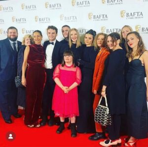 Poppy Lee Friar Instagram - Had a blast at @baftacymru on Sunday supporting #lifeanddeathinthewarehouse and #inmyskin thanks for the laughs you stunning gang ❤️😎#actors#awards#fashion#redcarpet#party#acting#bafta#baftacymru 💃🥂🏆🥇🎭
