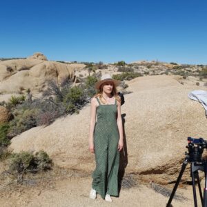 Poppy Lee Friar Instagram - Tb to a pre-covid short film at Joshua Tree #getcreative 🎥📸