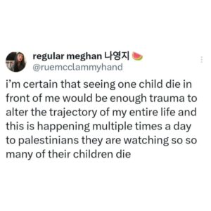 Poppy Liu Instagram - when i close my eyes all i can see are the images coming out of rafah. i don’t really have words. have you been radicalized yet?