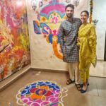 Poppy Jabbal Instagram - From us to you HAPPY DIWALI ❤️ 😊 may the light shine on you ✨️