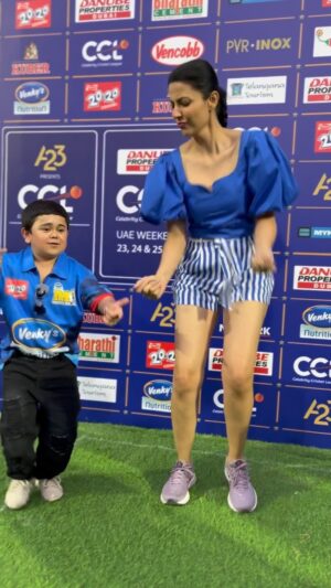 Poppy Jabbal Instagram - @poppyjabbal and @abdu_rozik grooving to the beats of @mumbaiheroesofficial anthem! 

@danubeproperties Presents CCL UAE Weekend

#CCL2024 from February 23rd - March 25th and will be Live on JioCinema and Sony Ten 5.

#A23 #Parle2020 #CCLSeason10 #DanubeCCLUAE #TruckersUAE #CCLUAE #Chalosaathkhelein #CCLonJioCinema #CelebrityCricketLeague #JioCinema

@a23rummy @parle2020cookies 
@danubeproperties @bharathicementofficial @officialjiocinema @sonysportsnetwork @ccl.uae @truckersuaey