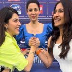 Poppy Jabbal Instagram - @mehreenpirzadaa , backing @punjabdesherccl , and @reginaacassandraa , rooting for @Chennairhinosoffical , lock arms in a friendly rivalry with @poppyjabbal . Mehreen seals the win, balancing out the match despite Chennai’s cricket victory! @danubeproperties Presents CCL UAE Weekend #CCL2024 starts from February 23rd - March 25th and will be Live on JioCinema and Sony Ten 5. #A23 #Parle2020 #CCLSeason10 #DanubeCCLUAE #TruckersUAE #CCLUAE #Chalosaathkhelein #CCLonJioCinema #CelebrityCricketLeague #JioCinema @a23rummy @parle2020cookies @danubeproperties @bharathicementofficial @officialjiocinema @sonysportsnetwork @ccl.uae @truckersuaey