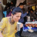 Poppy Jabbal Instagram – The joy of drinking lassi in amritsar