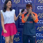 Poppy Jabbal Instagram - @dineshlalyadav and @poppyjabbal fill the air with the @bhojpuridabanggsccl anthem during the interview, and in perfect harmony, the team sends the ball soaring for a sixer, embodying the anthem’s victorious vibe! @danubeproperties Presents CCL UAE Weekend #CCL2024 starts from February 23rd - March 25th and will be Live on JioCinema and Sony Ten 5. #A23 #Parle2020 #CCLSeason10 #DanubeCCLUAE #TruckersUAE #CCLUAE #Chalosaathkhelein #CCLonJioCinema #CelebrityCricketLeague #JioCinema @a23rummy @parle2020cookies @danubeproperties @bharathicementofficial @officialjiocinema @sonysportsnetwork @ccl.uae @truckersuaey