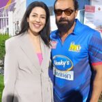 Poppy Jabbal Instagram - Some frames and moments are joyous This one is surely LIT With #bobbydeol @cclt20