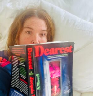 Poppy Montgomery Instagram - I. CAN. NOT. PUT. THIS. BOOK. DOWN. 😱 Do yourself a favor and pre-order it NOW ! @jwalterswrites #Dearest @mulhollandbooks 

#notanad