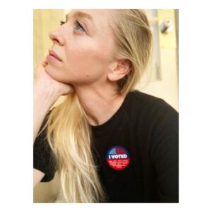 Portia Doubleday Instagram - VOTEEEEE!!!!!!! Voter. Voted. 🗣✍️